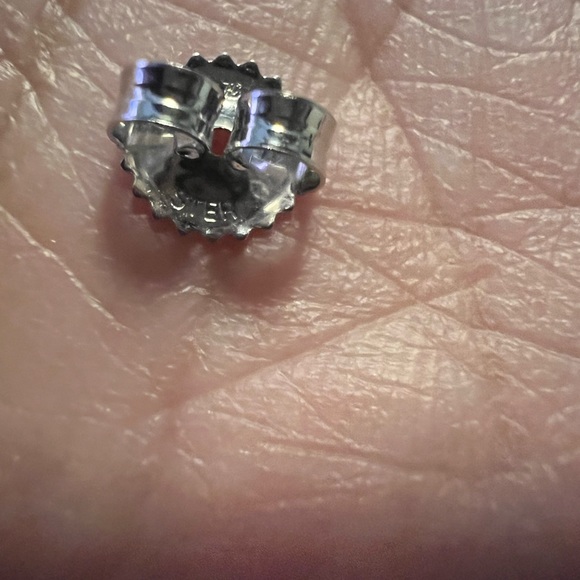 Large Vintage Honora 12mm Genuine Pearl Interchangable Sterling Earrings - Picture 7 of 9